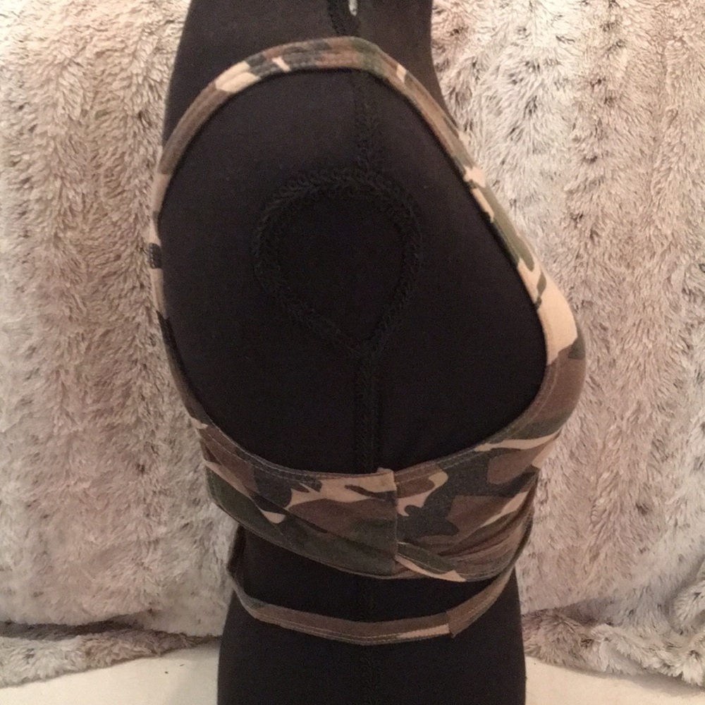 HAODUOYI Tan and Brown Fitted Crop Tank Top - Picture 10 of 10